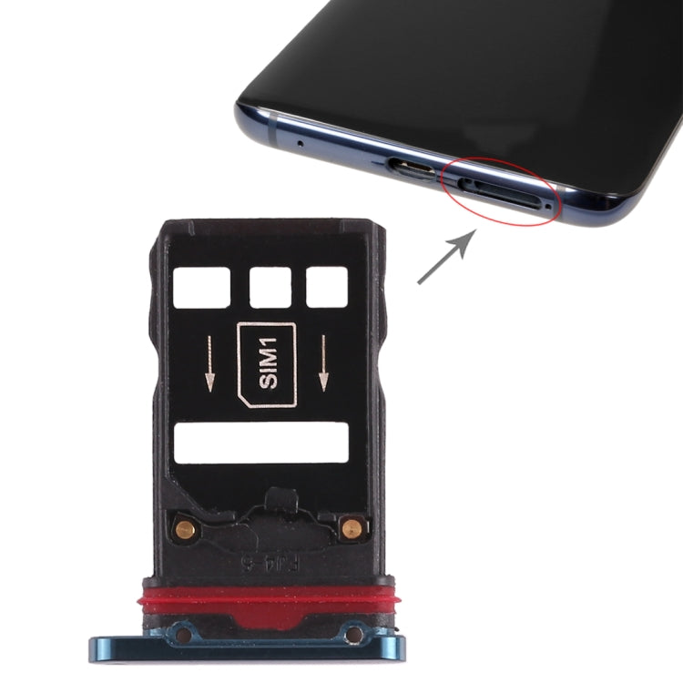 2 x SIM Card Tray for Huawei Mate 20 Pro (Green) - Card Socket by PMC TechLife | Online Shopping South Africa | PMC TechLife