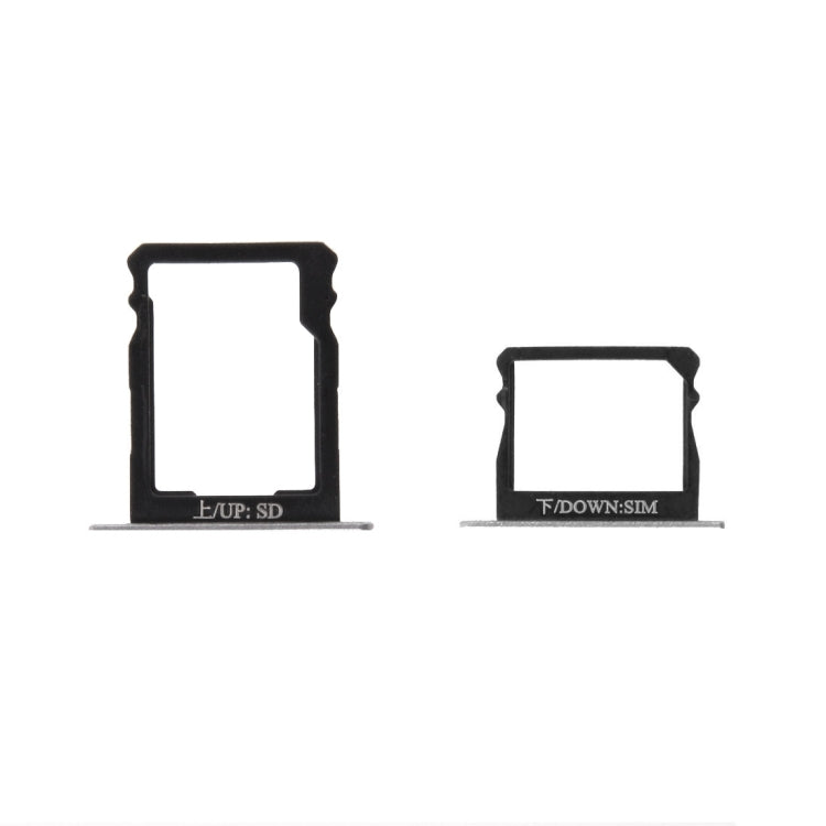 For Huawei P8 SIM Card Tray and Micro SD Card Tray(Black) - Card Socket by PMc TechLife | Online Shopping South Africa | PMc TechLife | Buy Now Pay Later Mobicred