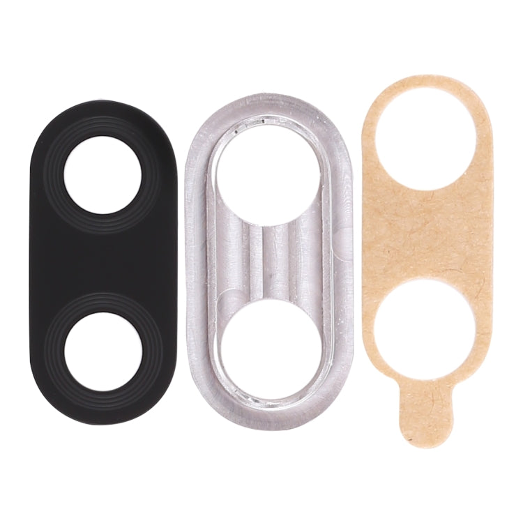 For Huawei Nova 3  10pcs Back Camera Bezel with Lens Cover & Adhesive (Silver) - Camera by PMC TechLife | Online Shopping South Africa | PMC TechLife | Buy Now Pay Later Mobicred