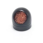 Kaisi Soldering Iron Nozzle Cleaning Ball Pure Copper Removing Tin Ball Seat(Black)