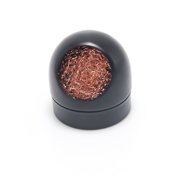 Kaisi Soldering Iron Nozzle Cleaning Ball Pure Copper Removing Tin Ball Seat(Black)