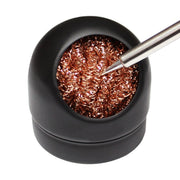 Kaisi Soldering Iron Nozzle Cleaning Ball Pure Copper Removing Tin Ball Seat(Black)