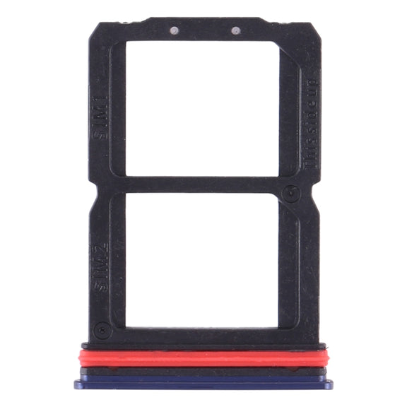 For OnePlus 7 SIM Card Tray + SIM Card Tray (Blue)