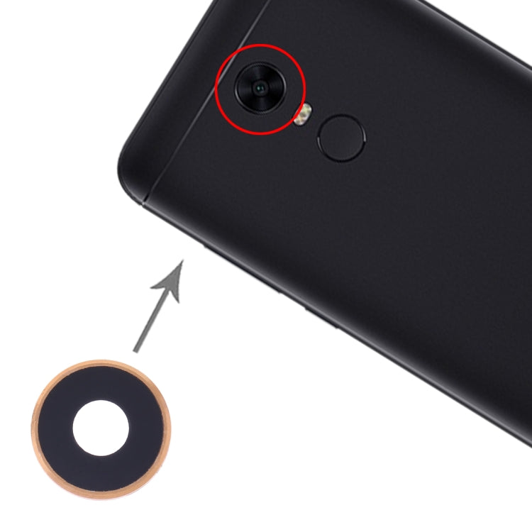 10 PCS Camera Lens Cover for Xiaomi Redmi 5 Plus(Gold) - Camera by PMc TechLife | Online Shopping South Africa | PMc TechLife | Buy Now Pay Later Mobicred