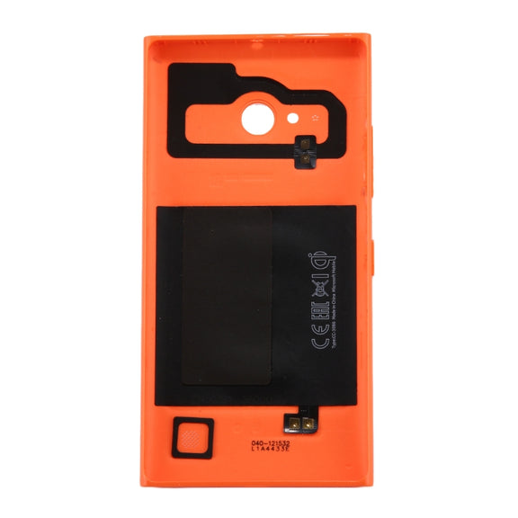 Solid Color NFC Battery Back Cover for Nokia Lumia 735 (Orange)
