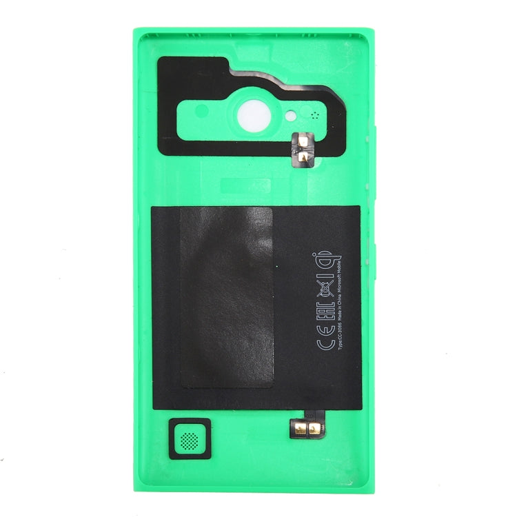 for Nokia Lumia 735 Solid Color NFC Battery Back Cover(Green) - Back Cover by PMC TechLife | Online Shopping South Africa | PMC TechLife | Buy Now Pay Later Mobicred