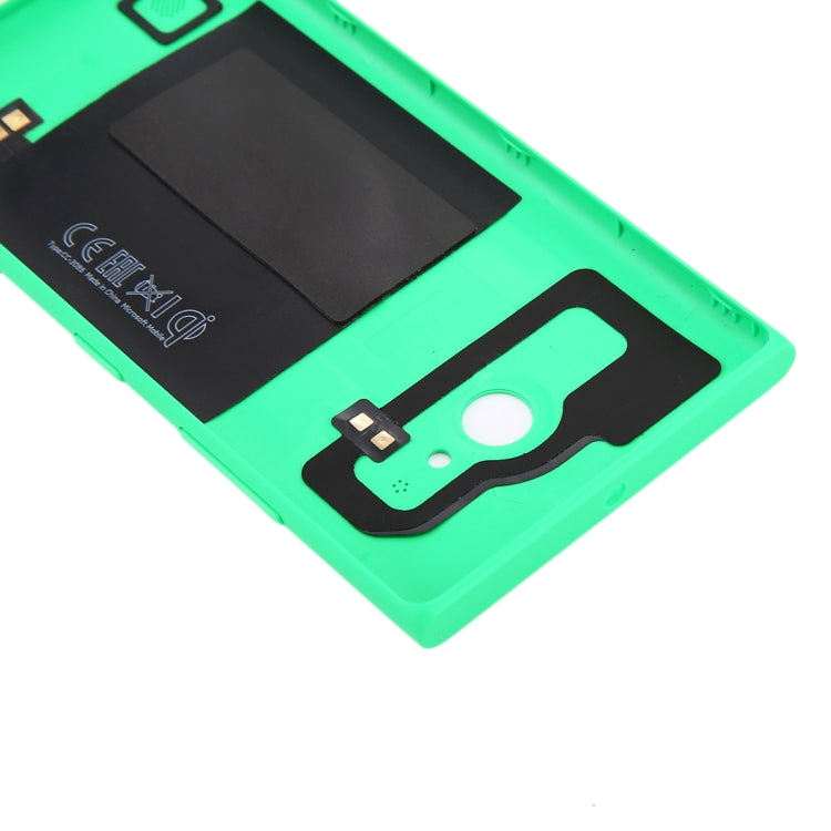 for Nokia Lumia 735 Solid Color NFC Battery Back Cover(Green) - Back Cover by PMC TechLife | Online Shopping South Africa | PMC TechLife | Buy Now Pay Later Mobicred