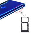 SIM Card Tray + SIM Card Tray / Micro SD Card Tray for Huawei Nova 5i (Black) - free shipping - PMC TechLife - Order now!