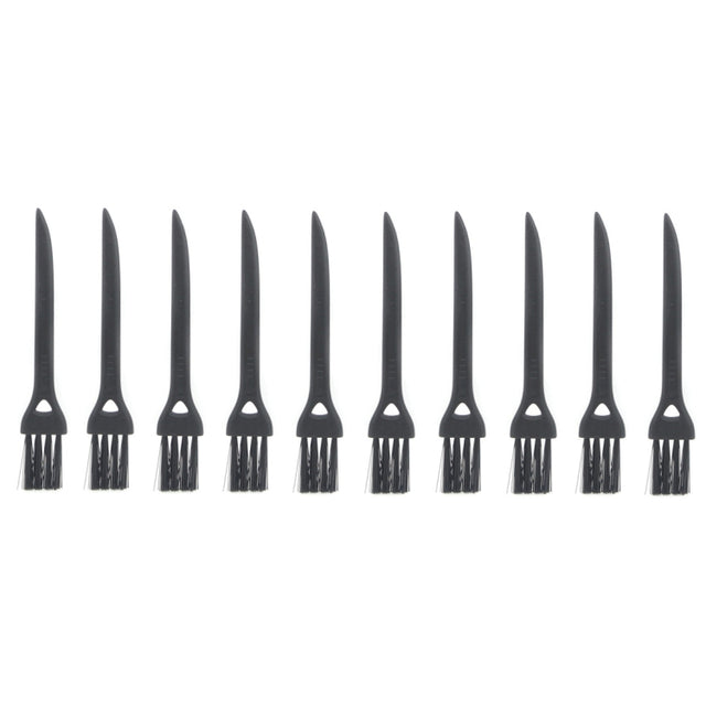 10 PCS JIAFA P8842 Flat Head Shrill Tail Cleaning Brush, Length: 8.5cm(Black)
