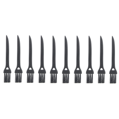 10 PCS JIAFA P8842 Flat Head Shrill Tail Cleaning Brush, Length: 8.5cm(Black) - free shipping - PMC Jewellery - Order now!