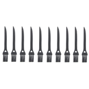 10 PCS JIAFA P8842 Flat Head Shrill Tail Cleaning Brush, Length: 8.5cm(Black)