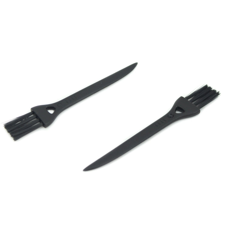 10 PCS JIAFA P8842 Flat Head Shrill Tail Cleaning Brush, Length: 8.5cm(Black) - free shipping - PMC Jewellery - Order now!