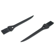 10 PCS JIAFA P8842 Flat Head Shrill Tail Cleaning Brush, Length: 8.5cm(Black)