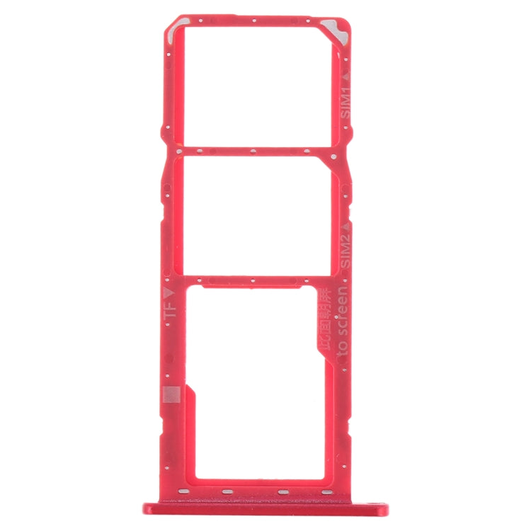 SIM Card Tray + SIM Card Tray + Micro SD Card Tray for Huawei Y7 (2019) / Y7 Pro (2019) / Y7 Prime (2019) (Red) - Card Socket by PMC TechLife | Online Shopping South Africa | PMC TechLife | Buy Now Pay Later Mobicred