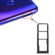 For OPPO Realme 3 Pro / Realme X Lite SIM Card Tray + SIM Card Tray + Micro SD Card Tray (Black) - Card Socket by PMc TechLife | Online Shopping South Africa | PMc TechLife | Buy Now Pay Later Mobicred