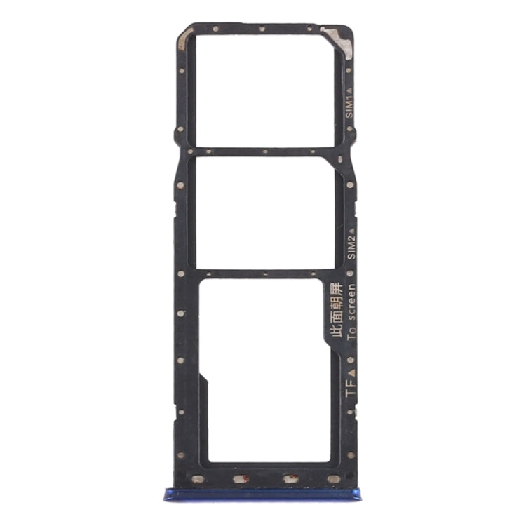For OPPO Realme 3 Pro / Realme X Lite SIM Card Tray + SIM Card Tray + Micro SD Card Tray (Blue) - Card Socket by PMc TechLife | Online Shopping South Africa | PMc TechLife | Buy Now Pay Later Mobicred