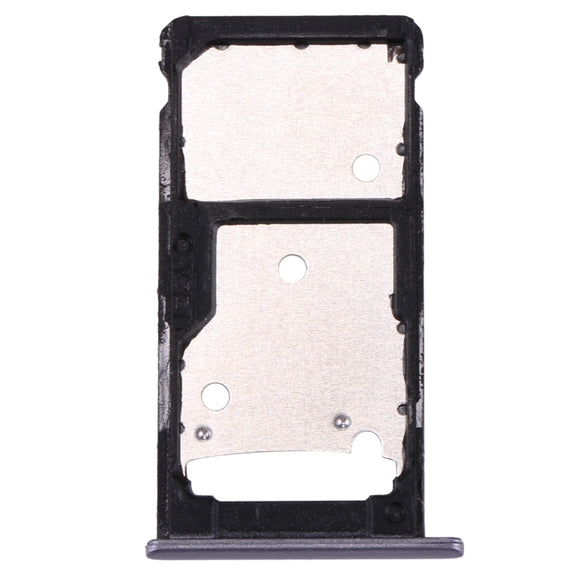 For Huawei Enjoy 7 Plus / Y7 Prime SIM Card Tray & SIM / Micro SD Card Tray(Grey)