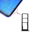 SIM Card Tray + SIM Card Tray + Micro SD Card Tray for Huawei Honor Play 3 (Black) - Card Socket by PMc TechLife | Online Shopping South Africa | PMc TechLife | Buy Now Pay Later Mobicred