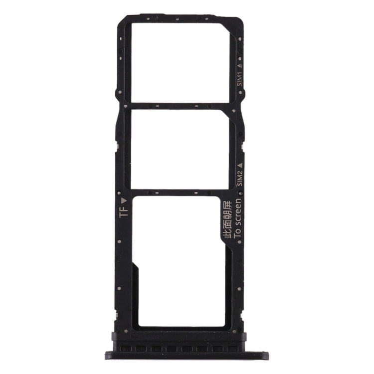 SIM Card Tray + SIM Card Tray + Micro SD Card Tray for Huawei Honor Play 3 (Black) - Card Socket by PMc TechLife | Online Shopping South Africa | PMc TechLife | Buy Now Pay Later Mobicred
