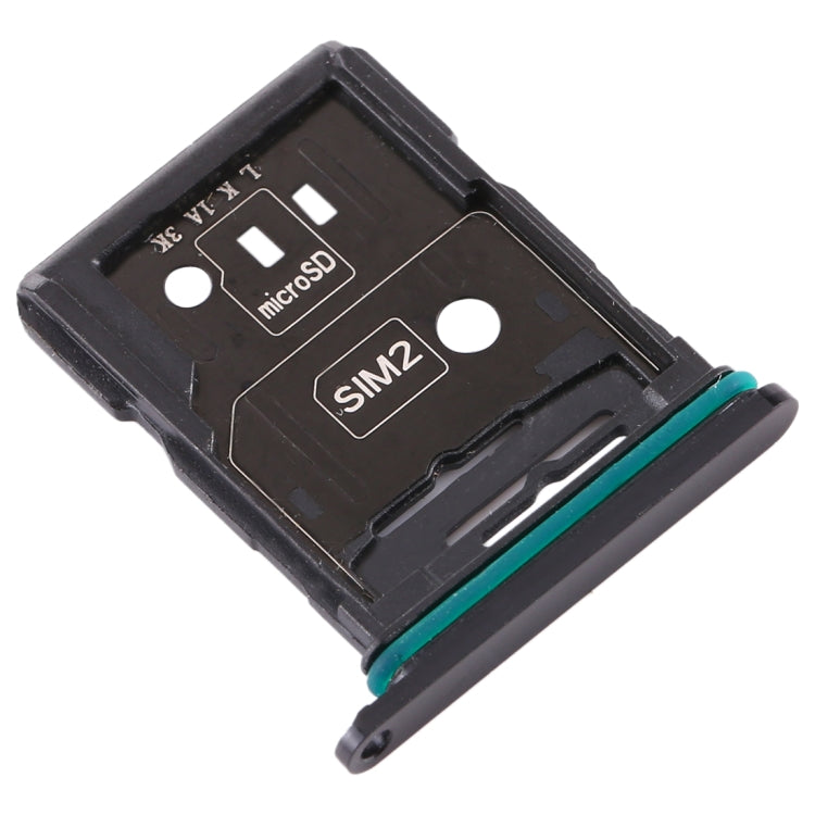 For OPPO Reno 10x zoom SIM Card Tray + SIM Card Tray / Micro SD Card Tray (Black) - Card Socket by PMc TechLife | Online Shopping South Africa | PMc TechLife | Buy Now Pay Later Mobicred