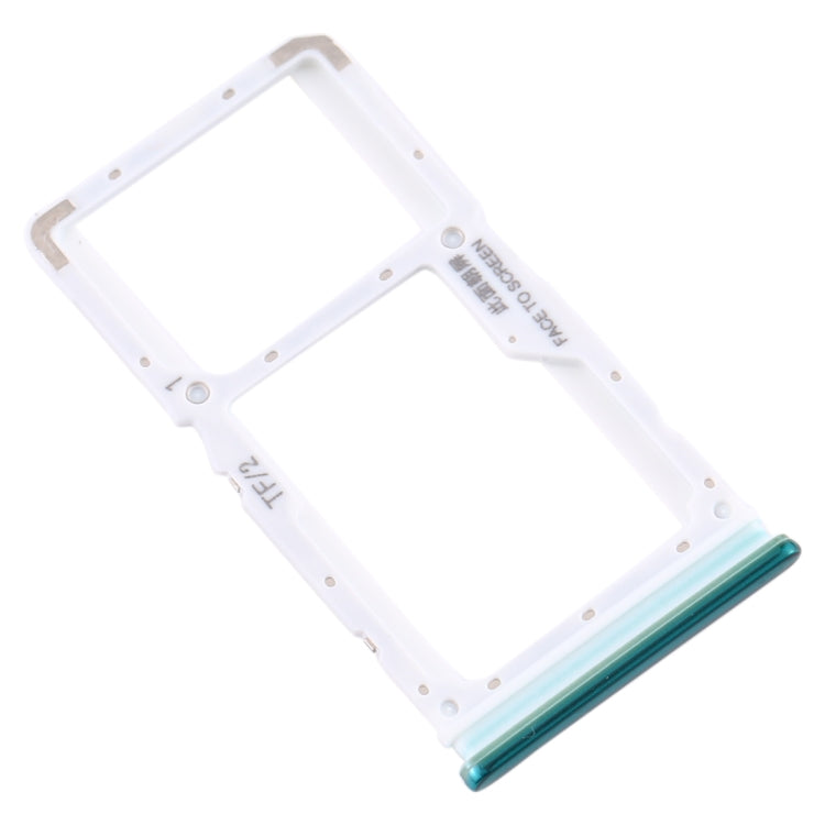 SIM Card Tray + SIM Card Tray / Micro SD Card Tray for Xiaomi Redmi Note 8 Pro (Green) - Card Tray by PMc TechLife | Online Shopping South Africa | PMc TechLife | Buy Now Pay Later Mobicred