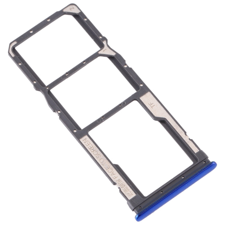 SIM Card Tray + SIM Card Tray + Micro SD Card Tray for Xiaomi Redmi Note 8 (Blue) - Card Tray by PMc TechLife | Online Shopping South Africa | PMc TechLife | Buy Now Pay Later Mobicred