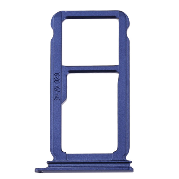 For Huawei P10 Plus SIM Card Tray & SIM / Micro SD Card Tray(Blue)