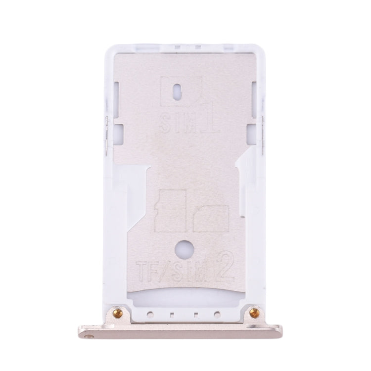 For Xiaomi Redmi Note 3 (Qualcomm Version) SIM & SIM / TF Card Tray(Gold) - Card Tray by PMc TechLife | Online Shopping South Africa | PMc TechLife | Buy Now Pay Later Mobicred