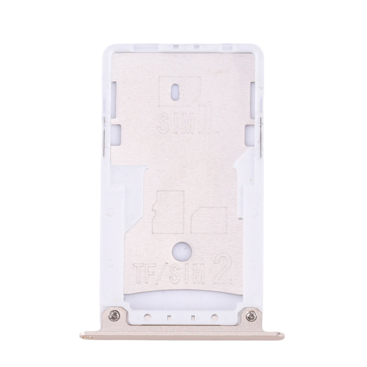 For Xiaomi Redmi Note 4X SIM & SIM / TF Card Tray(Gold) - Card Tray by PMc TechLife | Online Shopping South Africa | PMc TechLife | Buy Now Pay Later Mobicred