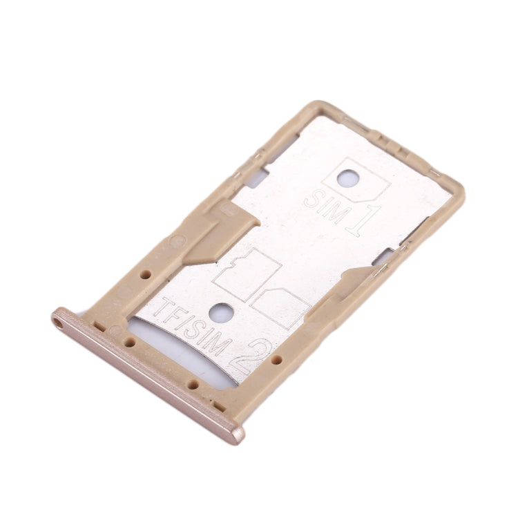 For Xiaomi Redmi 4A SIM & SIM / TF Card Tray(Gold)