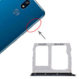 SIM Card Tray + Micro SD Card Tray for LG K40 / K12 Plus / X4 (2019) / X420EM / X420BMW / X420HM / X420 / X420N (Silver) - For LG by PMc TechLife | Online Shopping South Africa | PMc TechLife | Buy Now Pay Later Mobicred