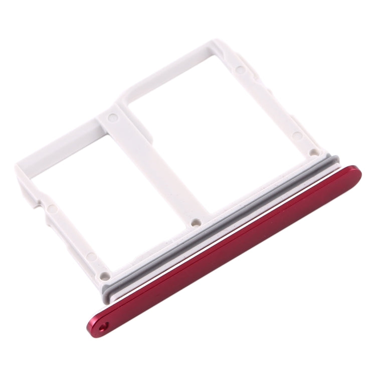 SIM Card Tray + Micro SD Card Tray for LG V40 ThinQ (Red)