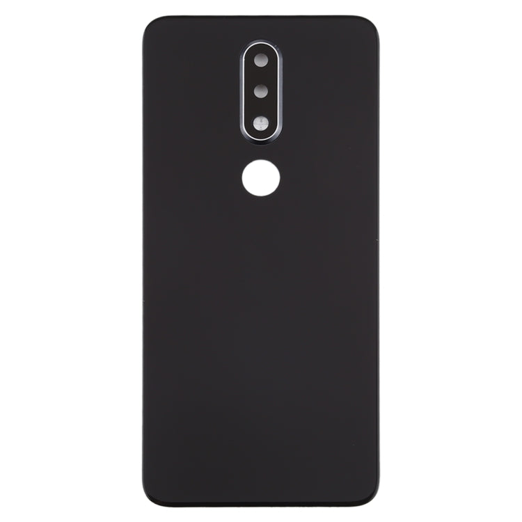 Battery Back Cover with Camera Lens for Nokia X6 (2018) / 6.1 Plus TA-1099 TA-1103(Black) - Back Cover by PMC TechLife | Online Shopping South Africa | PMC TechLife | Buy Now Pay Later Mobicred