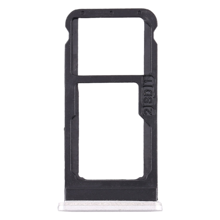 SIM Card Tray + SIM Card Tray / Micro SD Card Tray for Nokia 6.1 / 6 (2018) / TA-1043 TA-1045 TA-1050 TA-1054 TA-1068 (White)