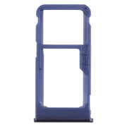 SIM Card Tray + SIM Card Tray / Micro SD Card Tray for Nokia 5.1 Plus / X5 TA-1102 TA-1105 TA-1108 TA-1109 TA-1112 TA-1120 TA-1199(Blue)