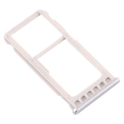 SIM Card Tray + SIM Card Tray / Micro SD Card Tray for Nokia 5.1 Plus / X5 TA-1102 TA-1105 TA-1108 TA-1109 TA-1112 TA-1120 TA-1199(Silver)