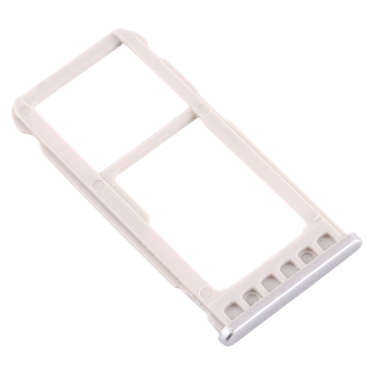 SIM Card Tray + SIM Card Tray / Micro SD Card Tray for Nokia 5.1 Plus / X5 TA-1102 TA-1105 TA-1108 TA-1109 TA-1112 TA-1120 TA-1199(Silver)