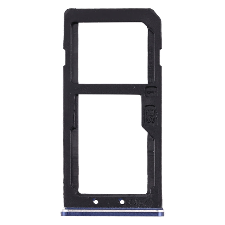 SIM Card Tray + SIM Card Tray / Micro SD Card Tray for Nokia 6 TA-1000 TA-1003 TA-1021 TA-1025 TA-1033 TA-1039 (Blue)
