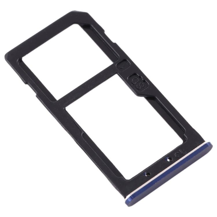 SIM Card Tray + SIM Card Tray / Micro SD Card Tray for Nokia 6 TA-1000 TA-1003 TA-1021 TA-1025 TA-1033 TA-1039 (Blue)