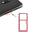 SIM Card Tray + SIM Card Tray / Micro SD Card Tray for Nokia 7 Plus TA-1062 (Purplish Red) - Card Tray by PMc TechLife | Online Shopping South Africa | PMc TechLife | Buy Now Pay Later Mobicred