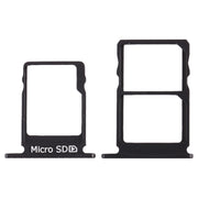SIM Card Tray + SIM Card Tray + Micro SD Card Tray for Nokia 5 / N5 TA-1024 TA-1027 TA-1044 TA-1053 (Black)
