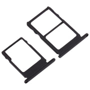 SIM Card Tray + SIM Card Tray + Micro SD Card Tray for Nokia 5 / N5 TA-1024 TA-1027 TA-1044 TA-1053 (Black)