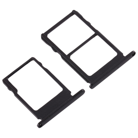 SIM Card Tray + SIM Card Tray + Micro SD Card Tray for Nokia 5 / N5 TA-1024 TA-1027 TA-1044 TA-1053 (Black)