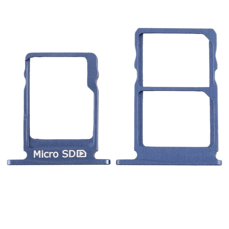 SIM Card Tray + SIM Card Tray + Micro SD Card Tray for Nokia 5 / N5 TA-1024 TA-1027 TA-1044 TA-1053 (Blue) - Card Tray by PMC TechLife | Online Shopping South Africa | PMC TechLife | Buy Now Pay Later Mobicred