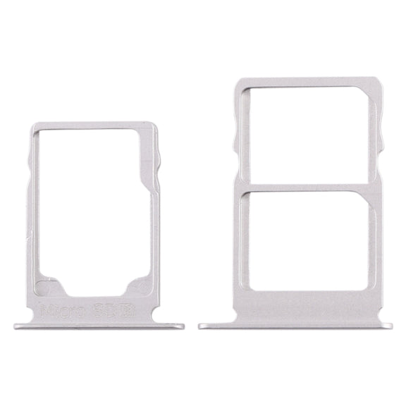 SIM Card Tray + SIM Card Tray + Micro SD Card Tray for Nokia 3.1 TA-1049 TA-1057 TA-1063 TA-1070 (White)