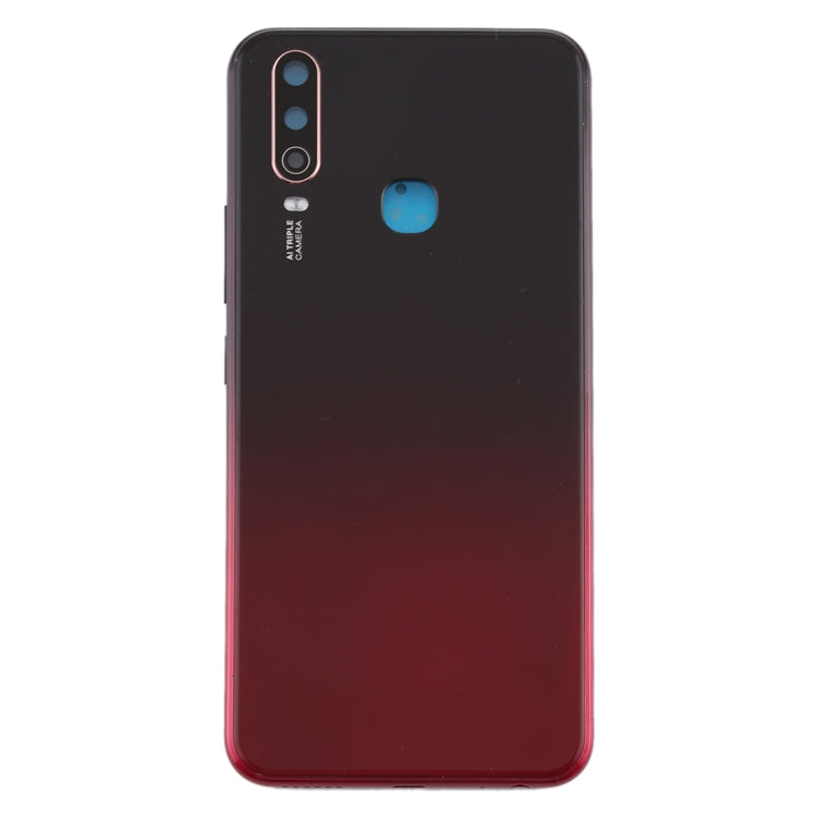 For Vivo Y3 Battery Back Cover with Camera Lens (Red) - Back Cover by PMC TechLife | Online Shopping South Africa | PMC TechLife | Buy Now Pay Later Mobicred