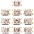 For Vivo Y3 / U1 / Y95 / Y97 / Z1 / Z3 / Z5 / Z5X 10pcs Charging Port Connector - Single Tail Connector by PMC TechLife | Online Shopping South Africa | PMC TechLife | Buy Now Pay Later Mobicred