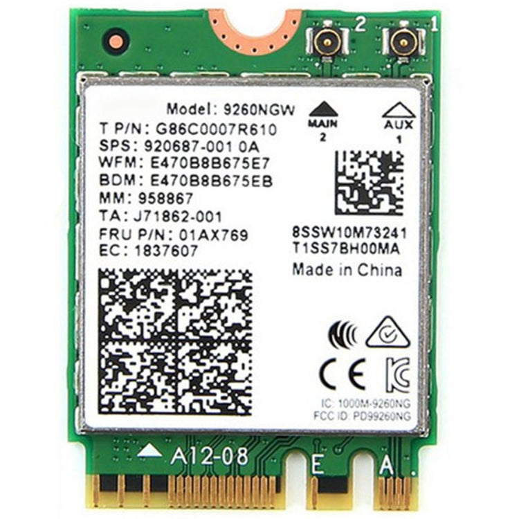 9260NGW Brand New for Intel Dual Band Wireless-AC 9260AC Bluetooth 5.0 5G 1730Mbps Wifi Network Card PK 8265 / 7260 / 8260 - Add-on Cards by PMC Jewellery | Online Shopping South Africa | PMC Jewellery | Buy Now Pay Later Mobicred
