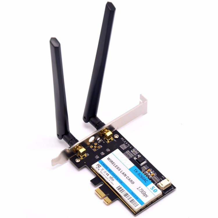 TX-9260AC Wireless-AC Dual Band 802.11ac 1730Mbps Desktop PCI-e WiFi Adapter + Bluetooth 5.0 WLAN Network Card for Intel 9260ac - Add-on Cards by PMC Jewellery | Online Shopping South Africa | PMC Jewellery | Buy Now Pay Later Mobicred