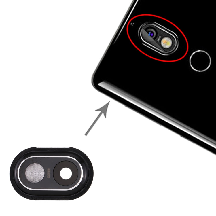Camera Lens Cover for Nokia 7(Black) - Camera by PMC TechLife | Online Shopping South Africa | PMC TechLife